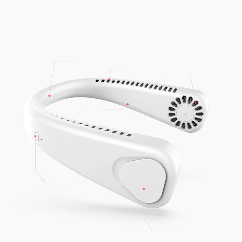 Portable and Rechargeable Lazy Neck Fan